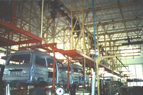 电动自行小车输送系统